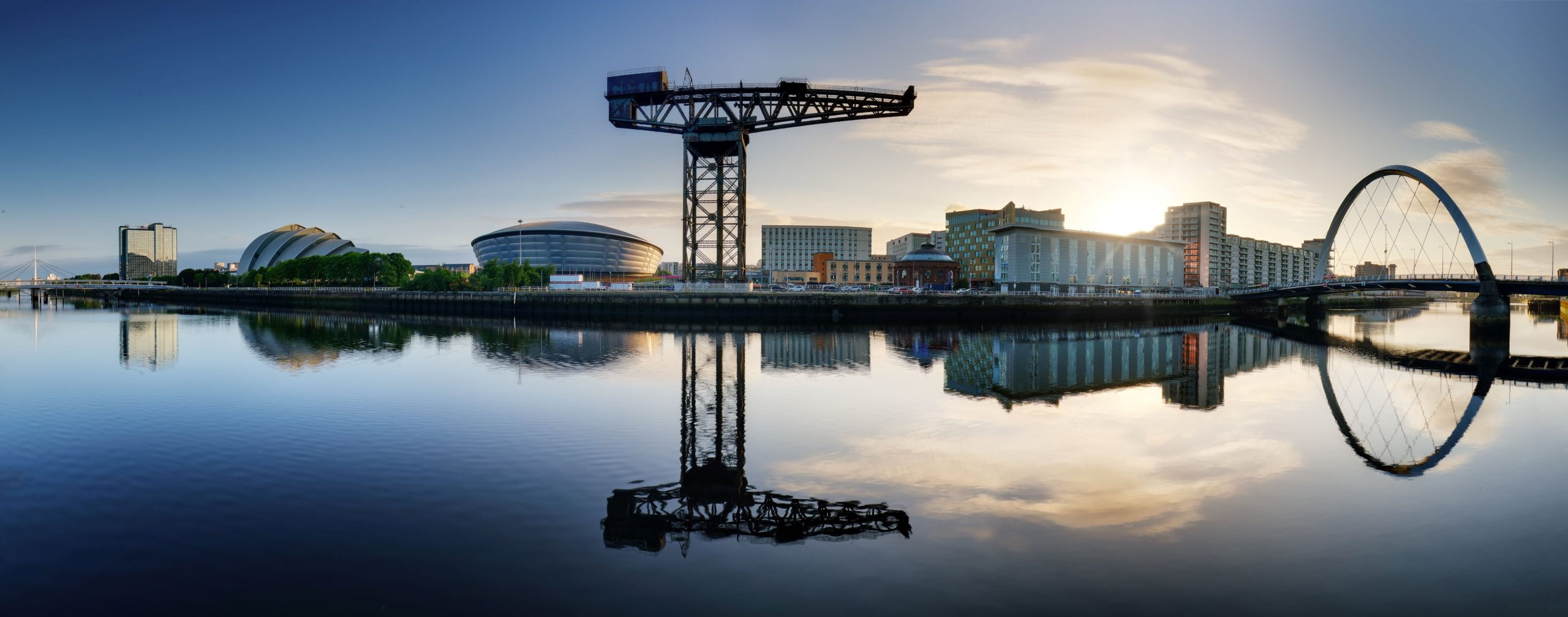 Glasgow skyline panorama